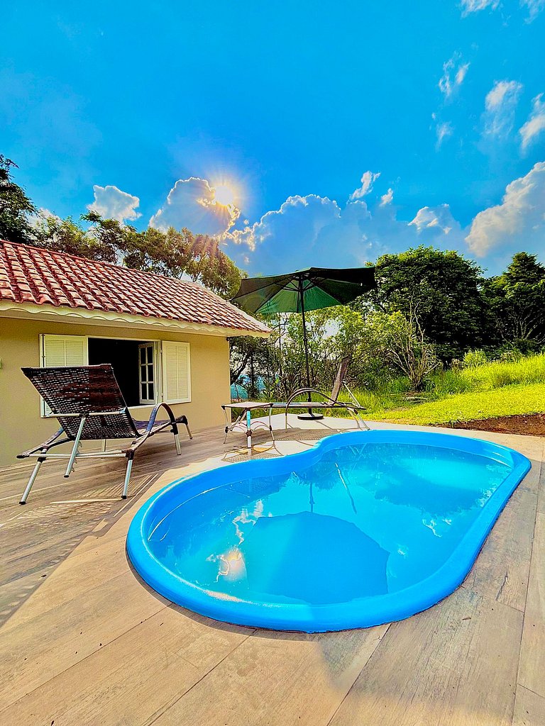 Chalé 1742 - com Piscina Privativa e Hidro